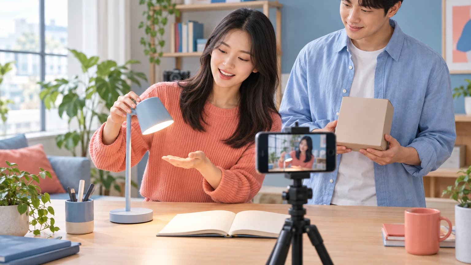 캠핑 브랜드와 콘텐츠 제작자의 텐트 소개 협업 예시